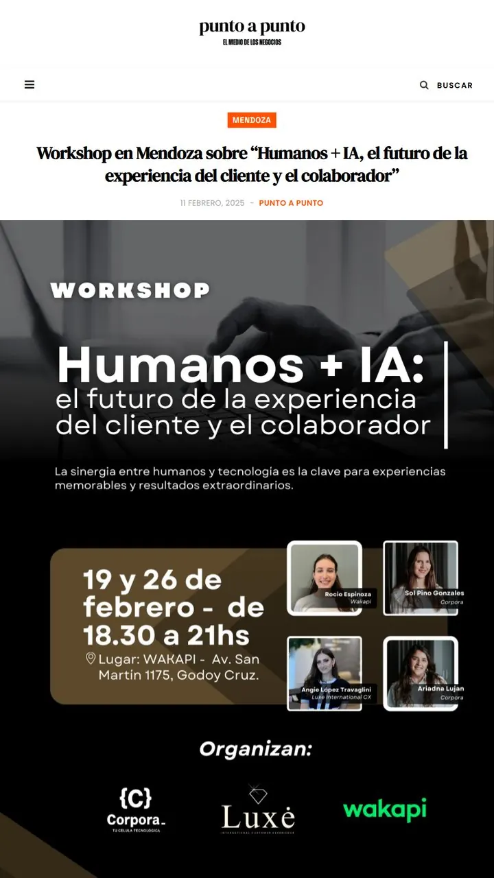Punto a Punto: Humanos + IA